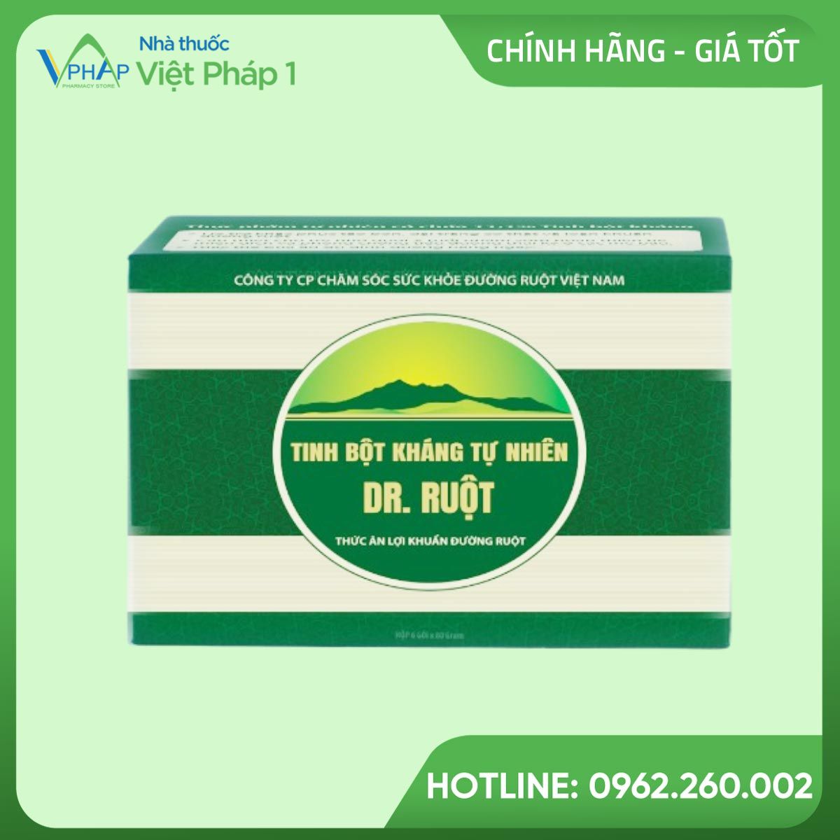 Hình ảnh: Hộp sản phẩm Tinh bột kháng tự nhiên Dr.Ruột