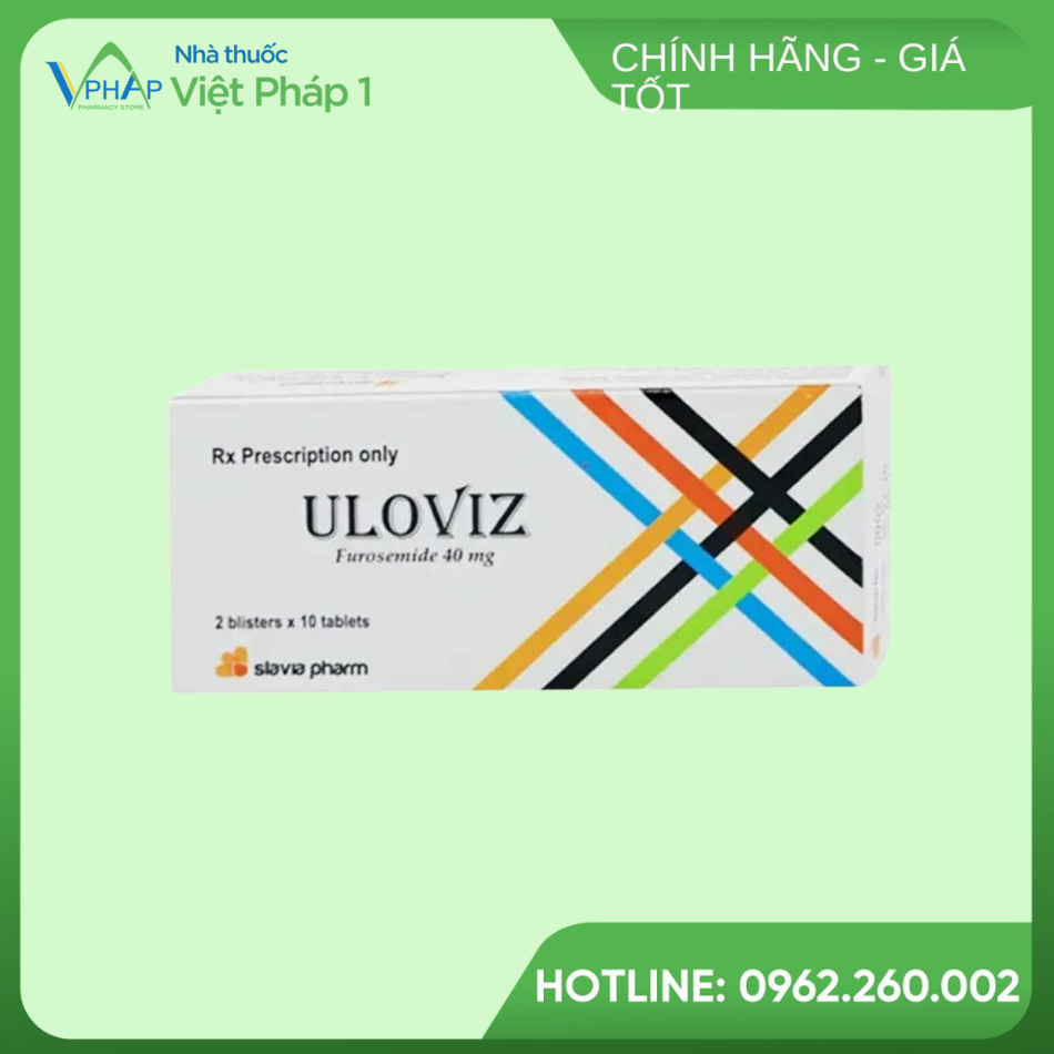 Hộp thuốc Uloviz 40mg