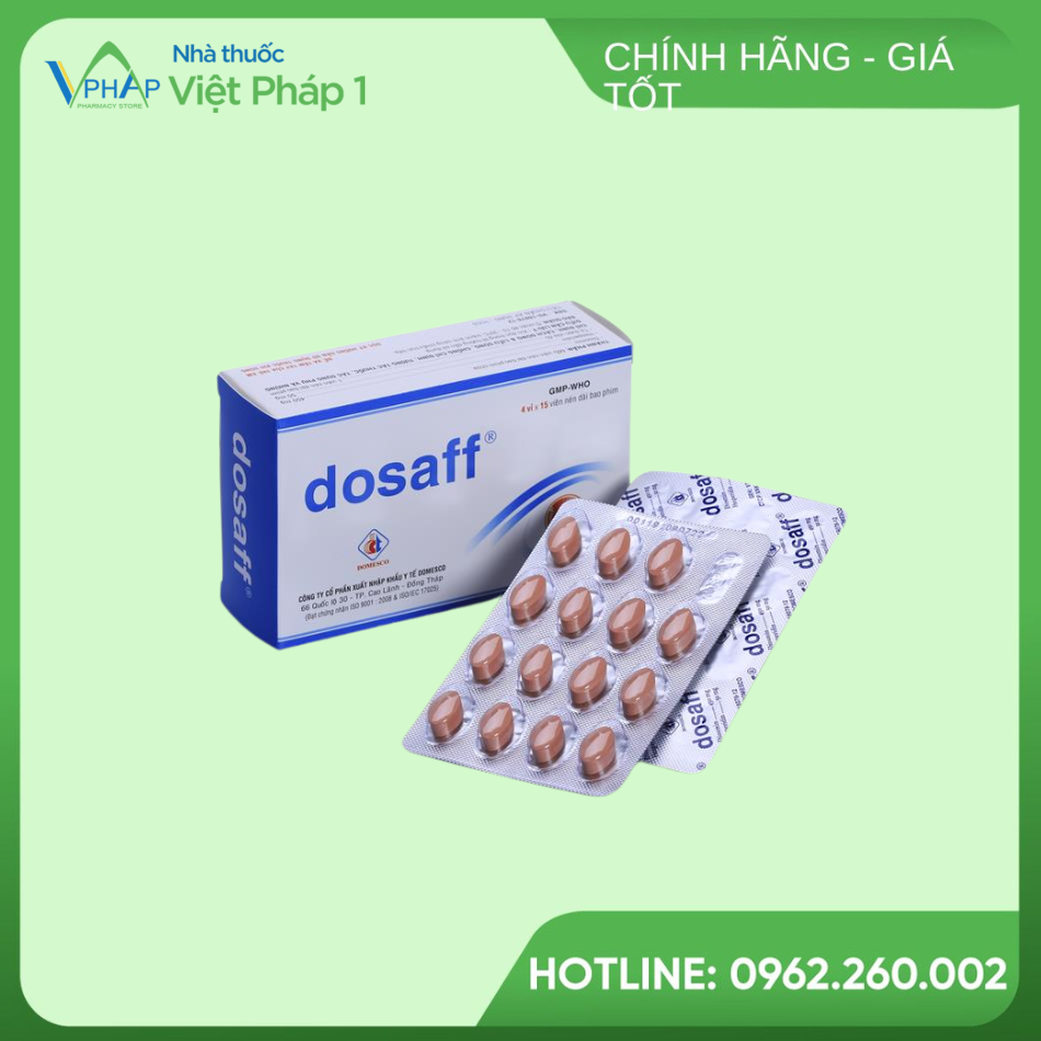 Hộp và vỉ thuốc Dosaff