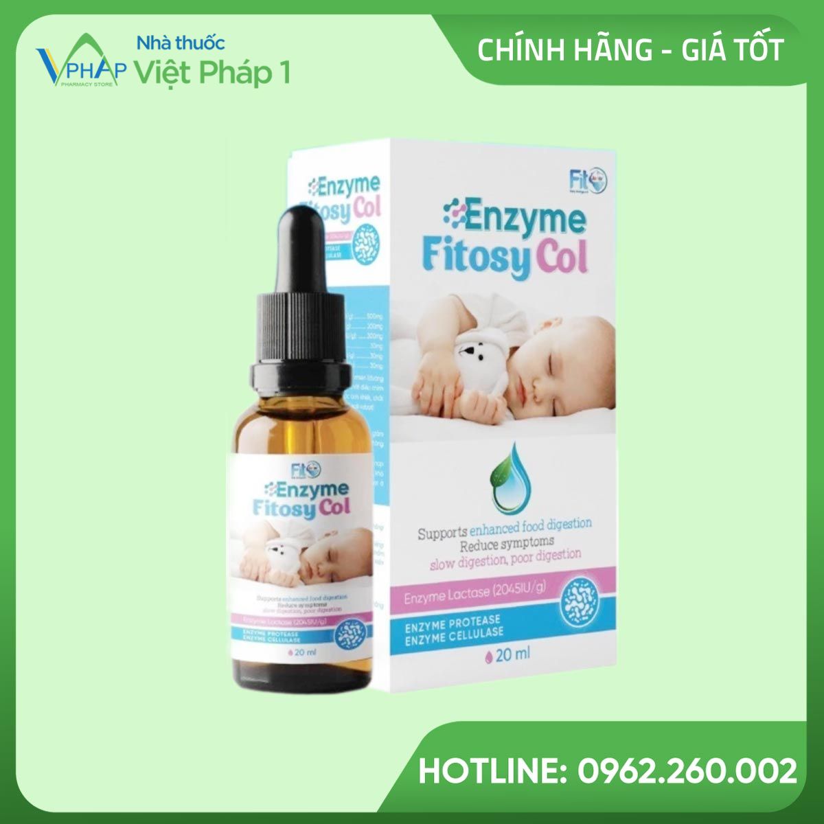 Enzyme Fitosy Col bổ sung ác enzyme tiêu hóa