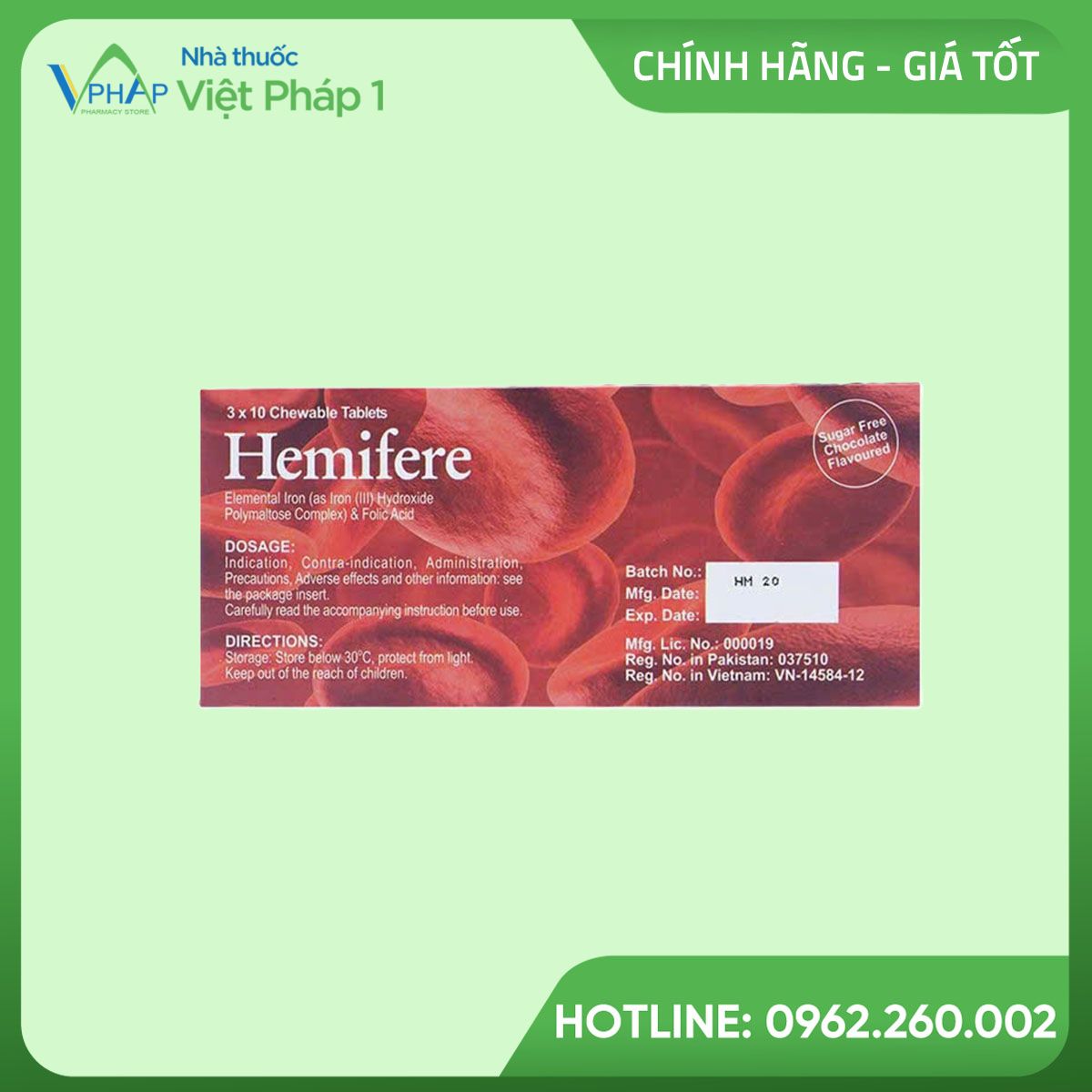 Hình ảnh hộp thuốc Hemifere