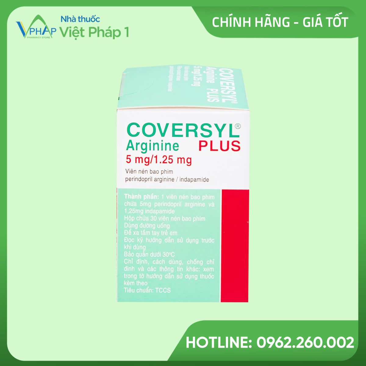 Coversyl Plus 5mg/1.25mg giá bao nhiêu? Là thuốc gì? Khác Coversyl như ...