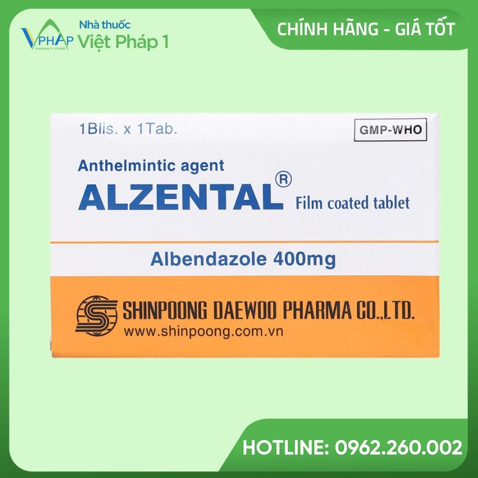 Mặt trước thuốc Alzental