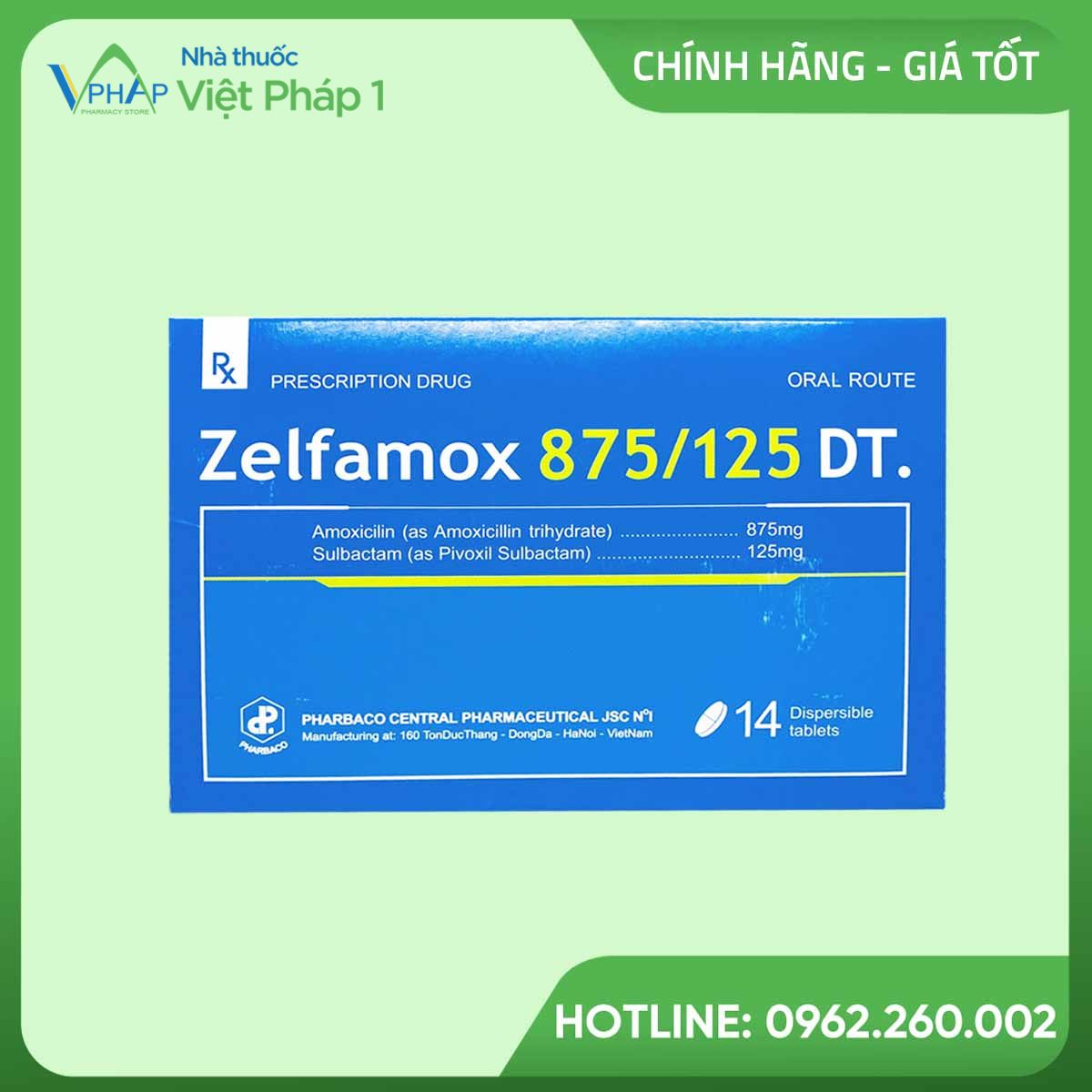 Thuốc Zelfamox 875/125