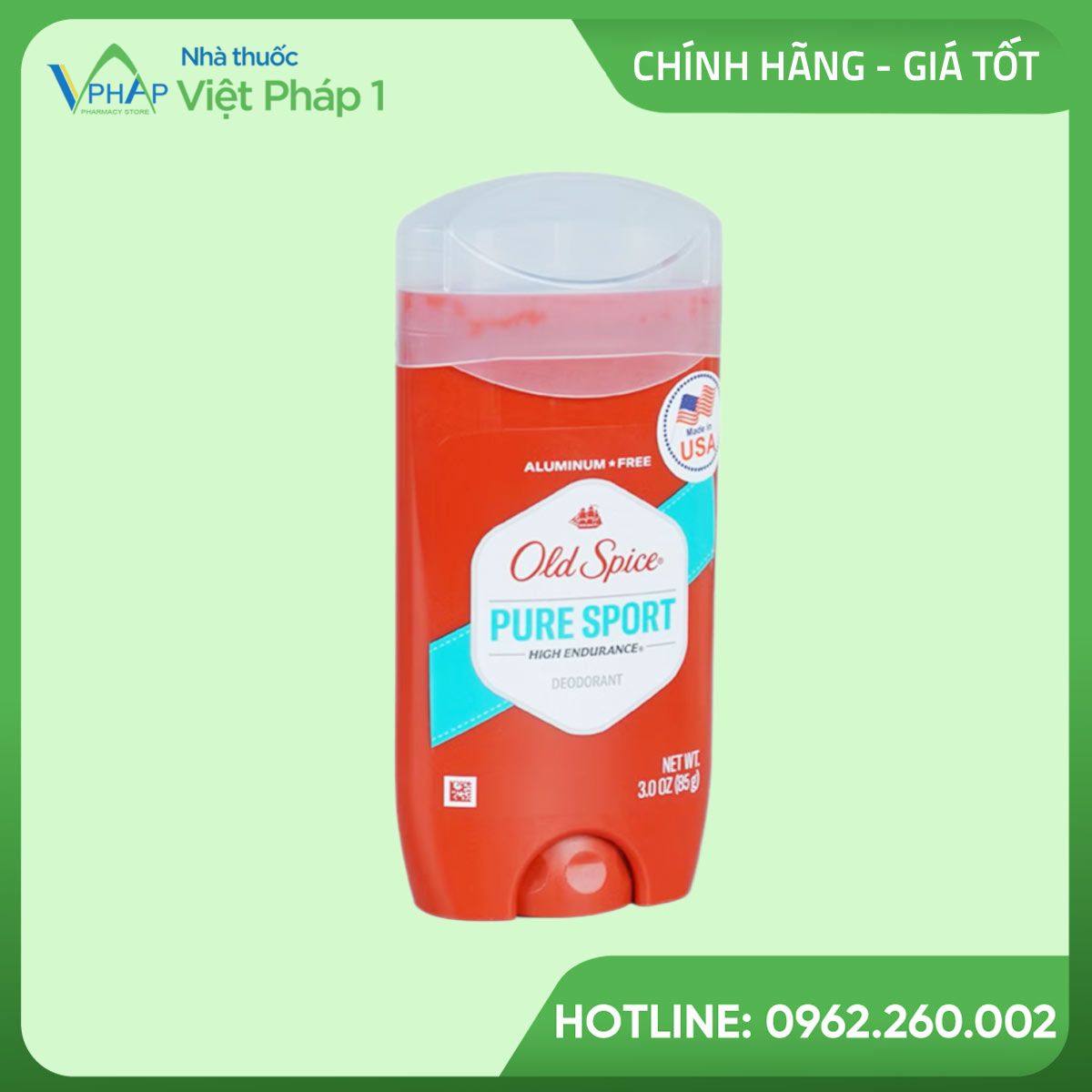 Hình ảnh hộp lăn khử mùi Old Spice Pure Sport