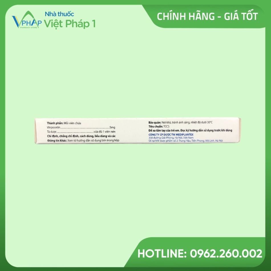 Mặt bên hộp thuốc