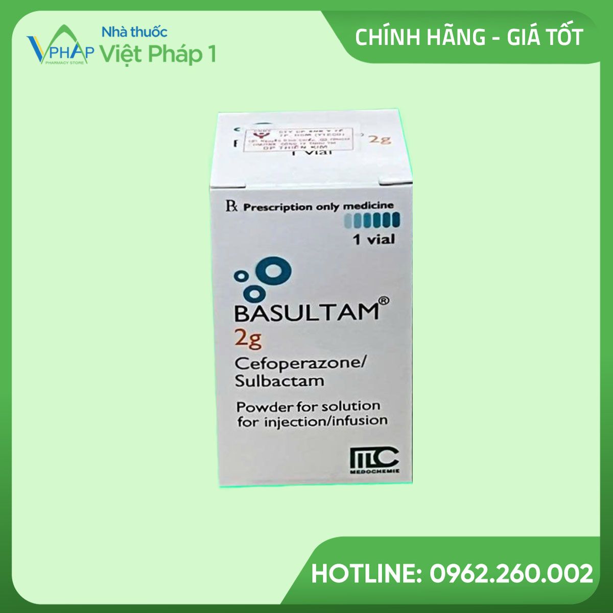 Hình ảnh thuốc Basultam 2g