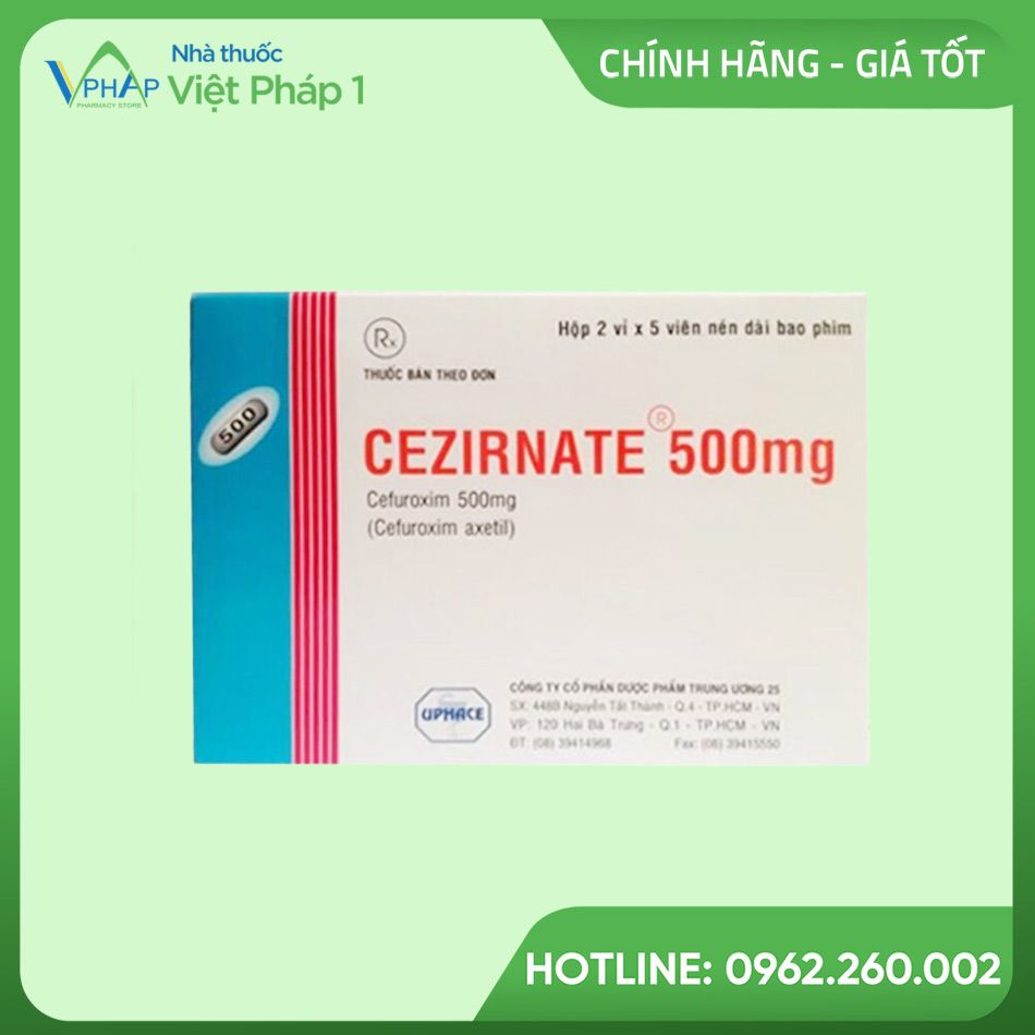 Hộp Cezirnate 500mg