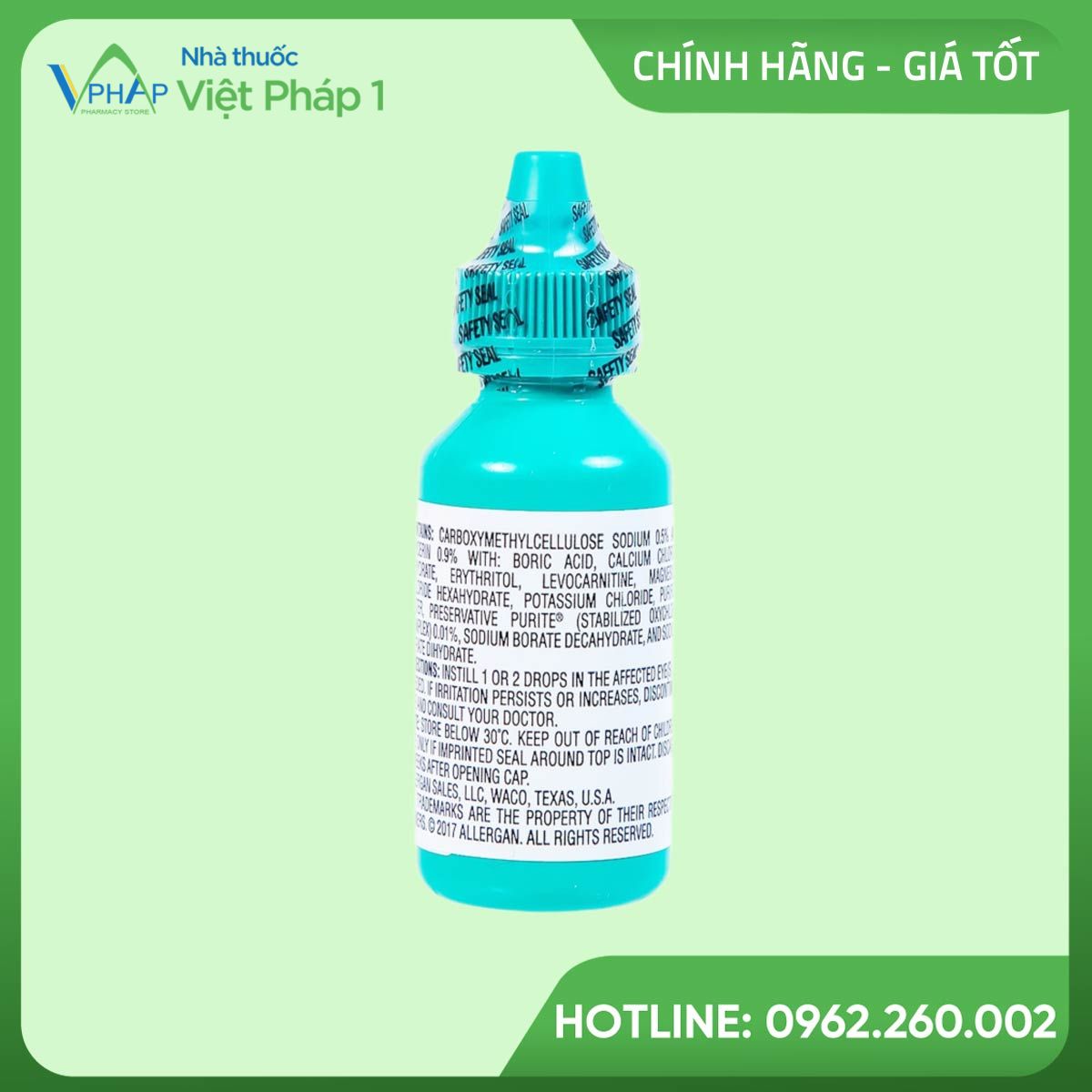 Thuốc nhỏ dưỡng mắt Optive
