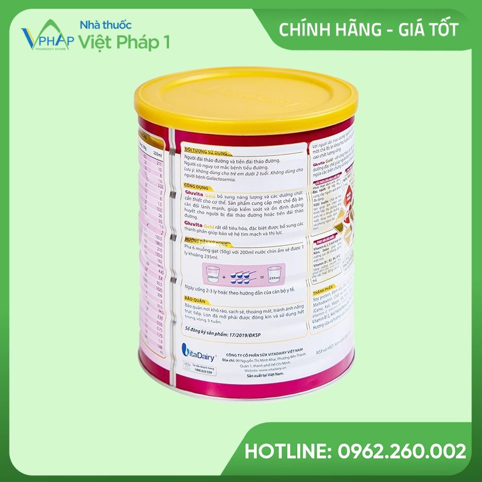 Cách dùng sữa Gluvita Gold