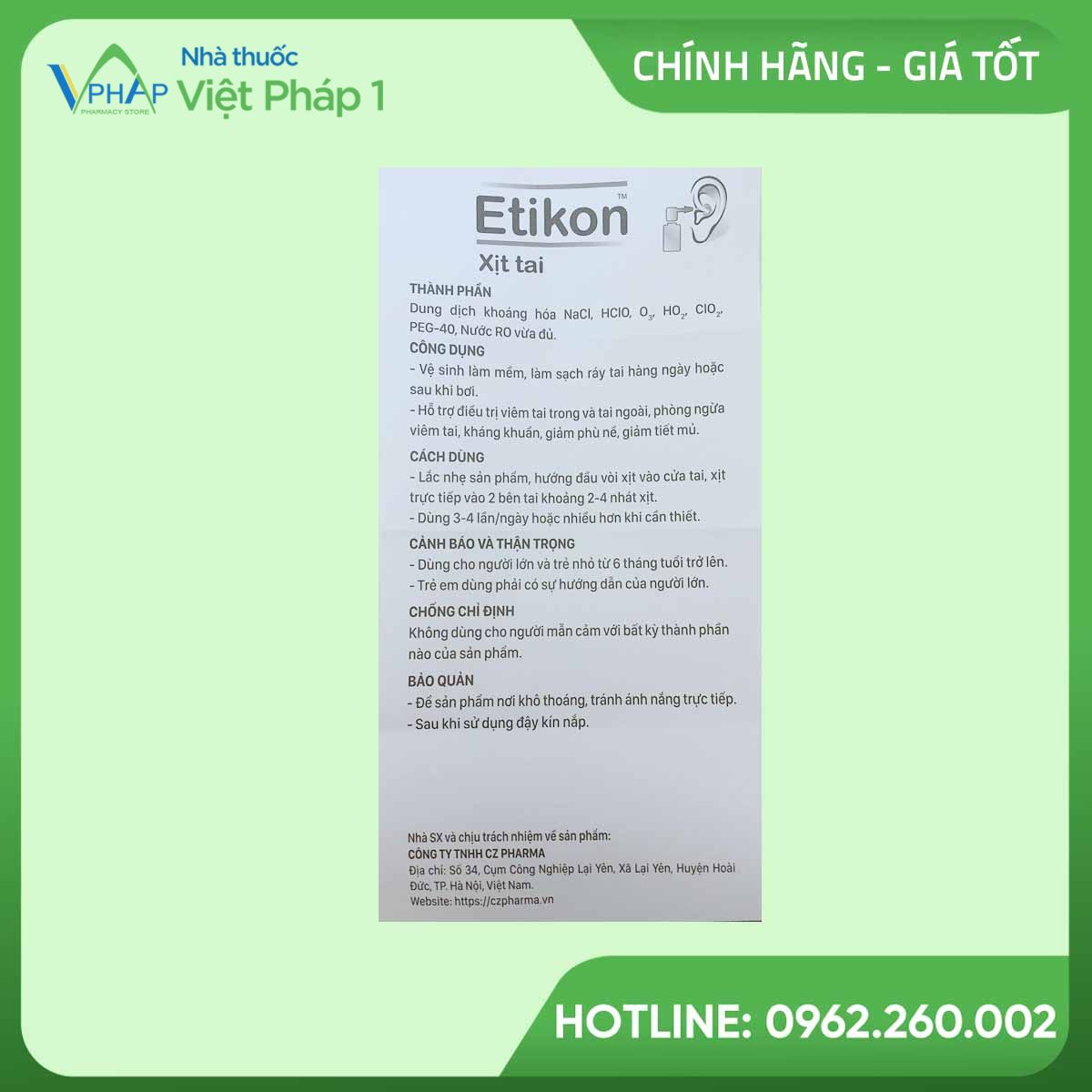Tờ hướng dẫn sử dụng