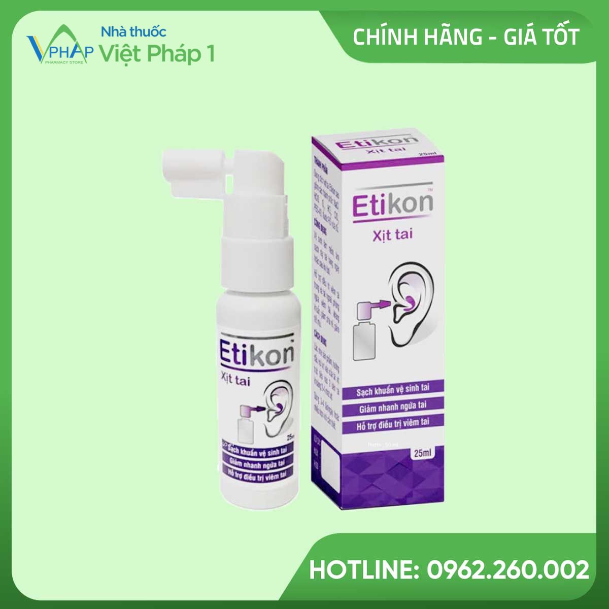 Xịt tai Etikon