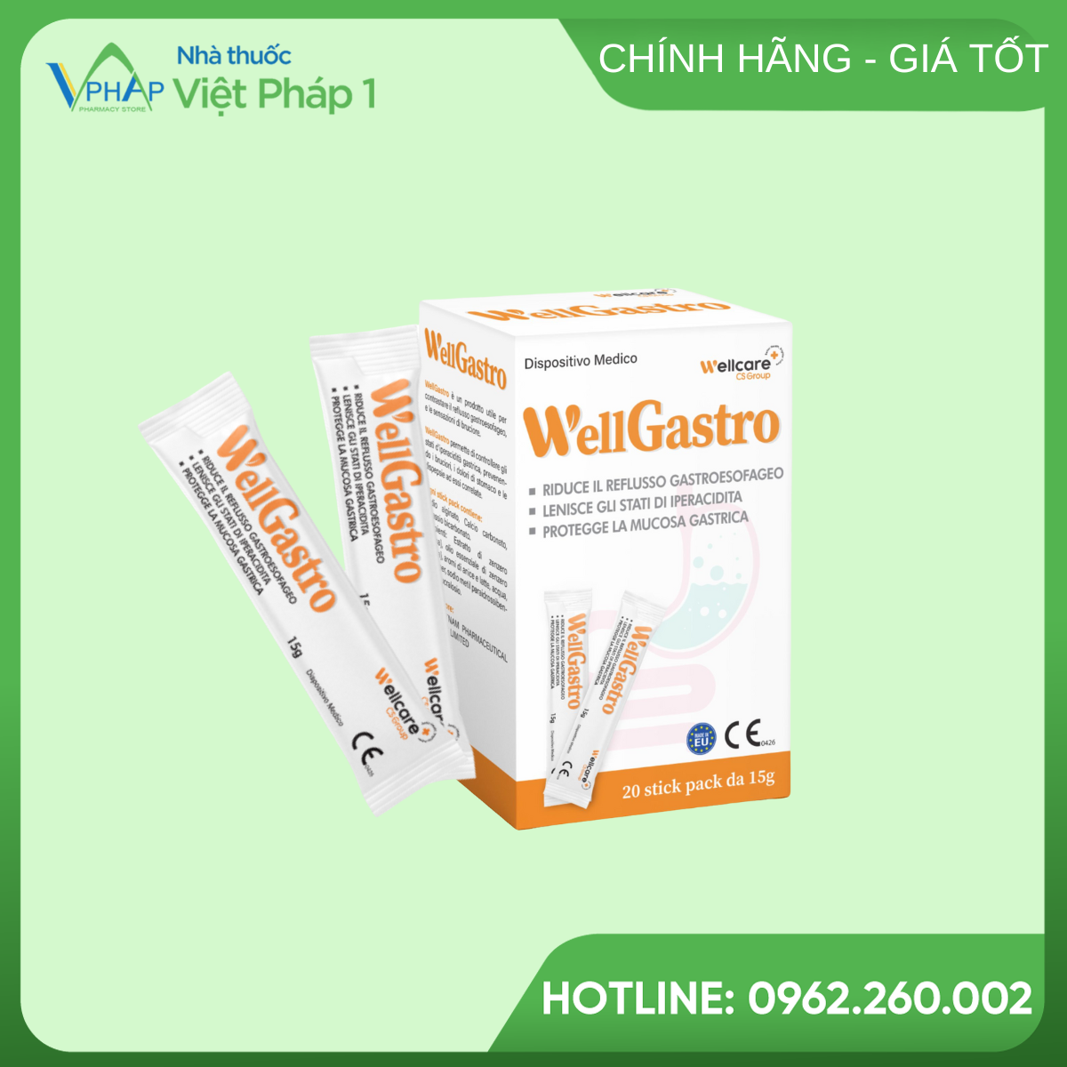 Hộp và gói Wellgastro 170