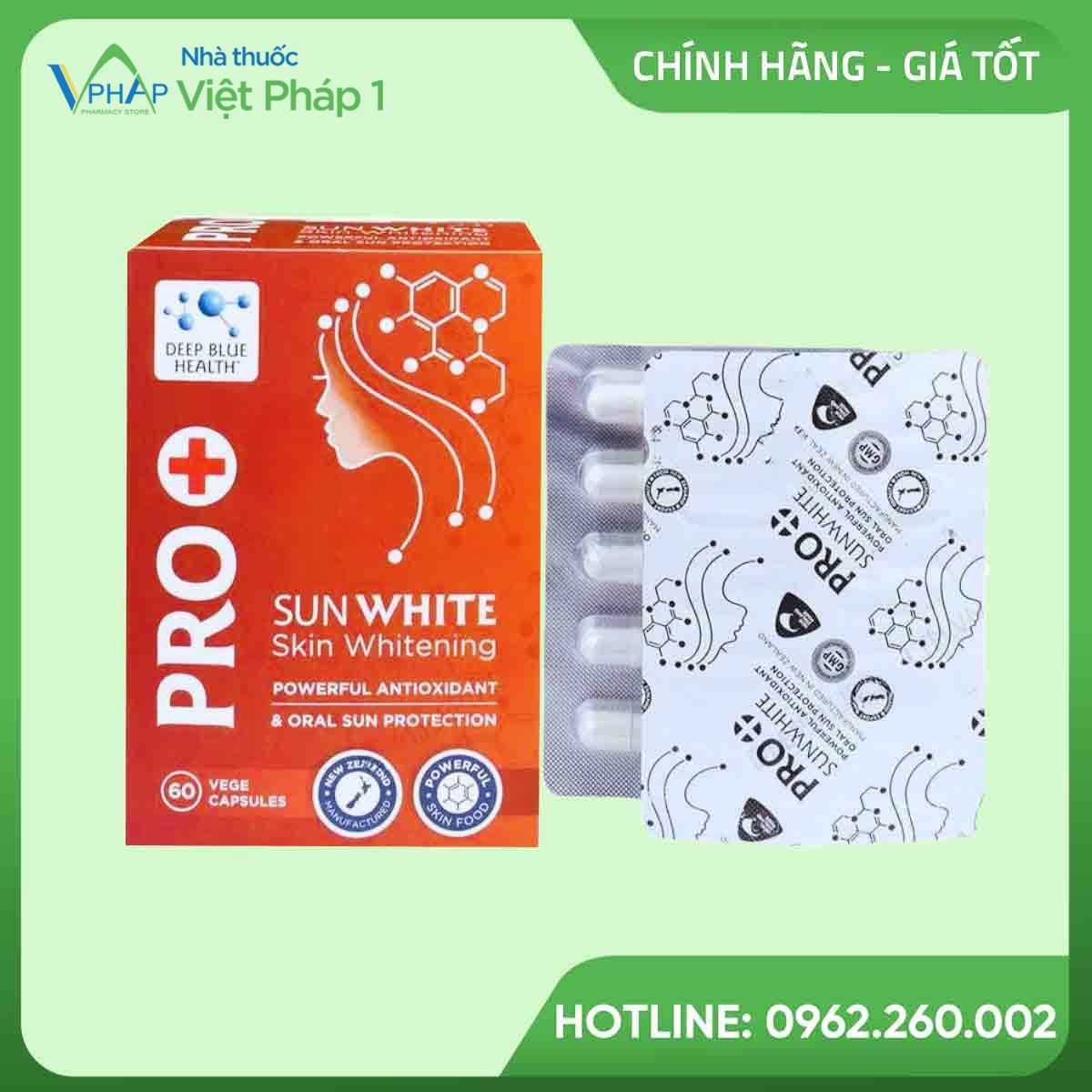 Viên uống chống nắng Pro Sun White