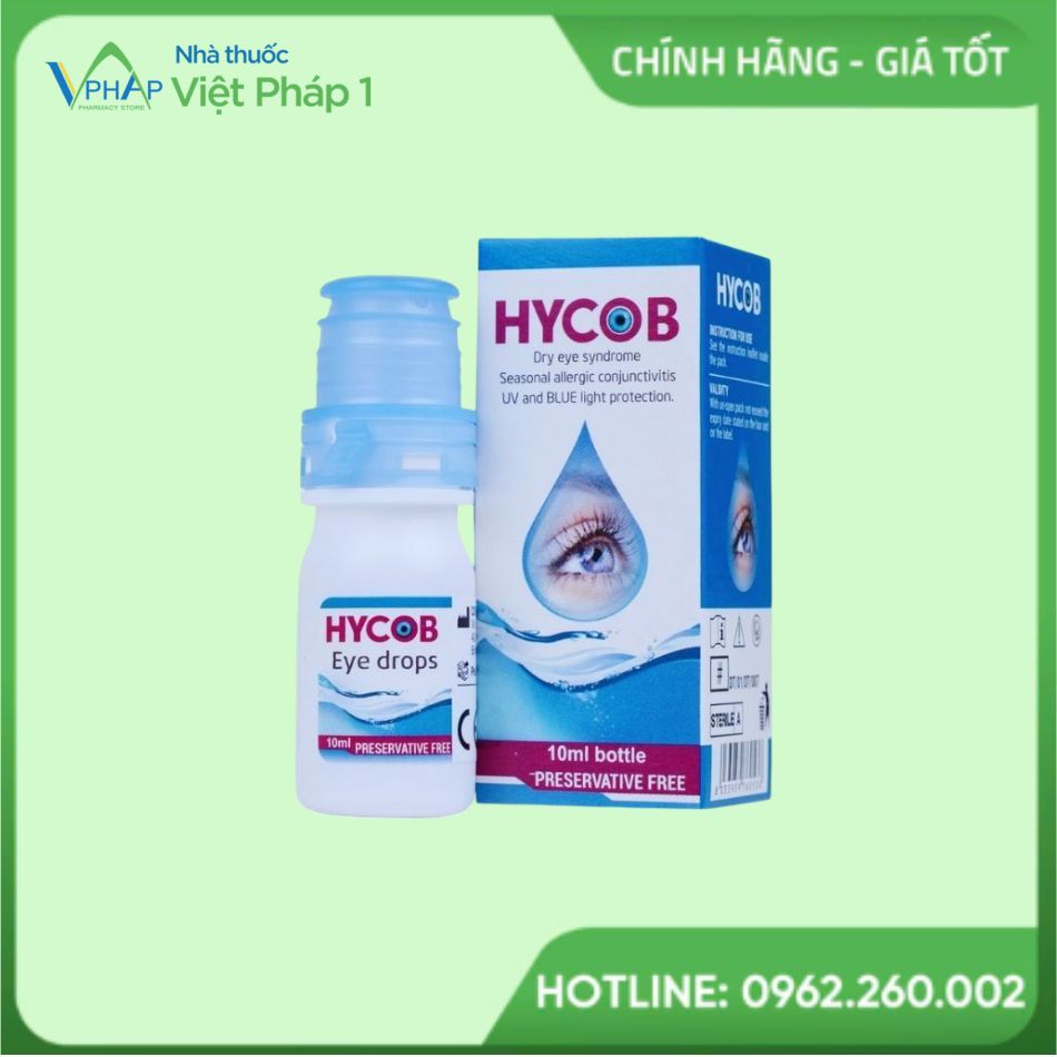 Dung dịch nhỏ mắt Hycob
