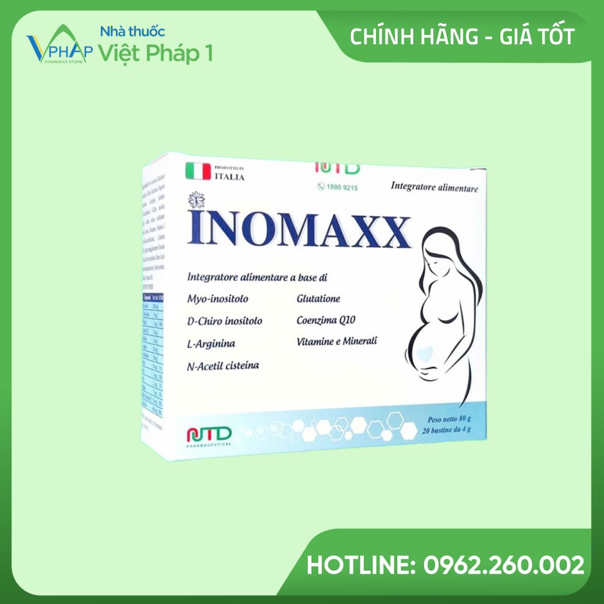 Hình ảnh hộp sản phẩm Inomaxx