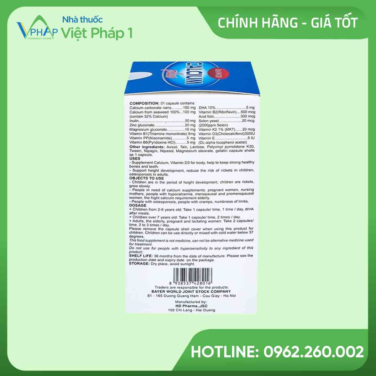 Sản phẩm sản xuất bởi HD Pharma