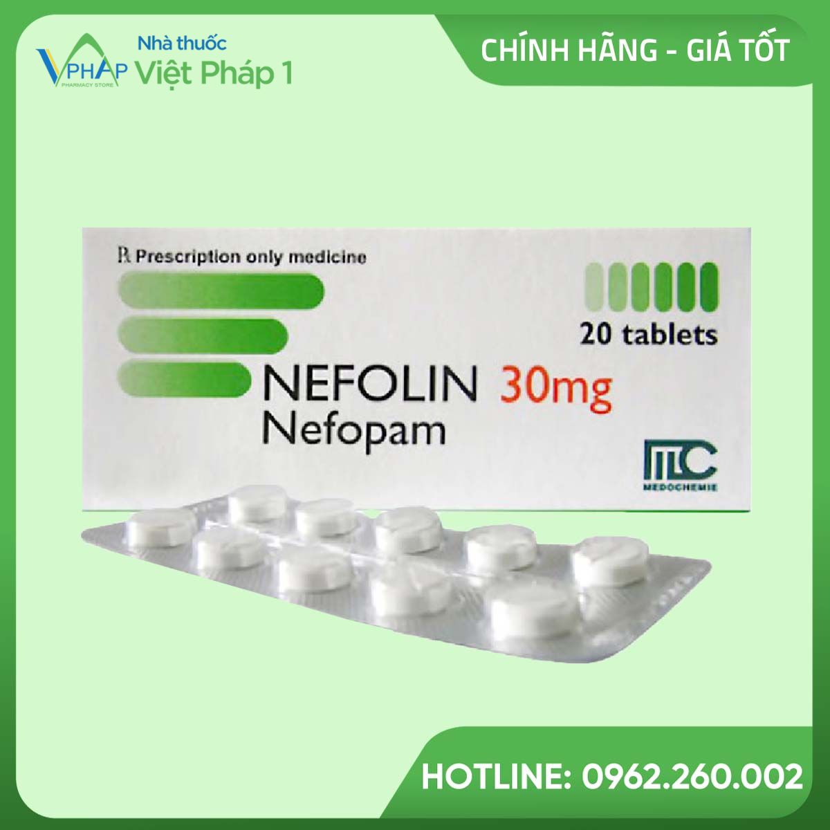 Thuốc Nefolin 30mg