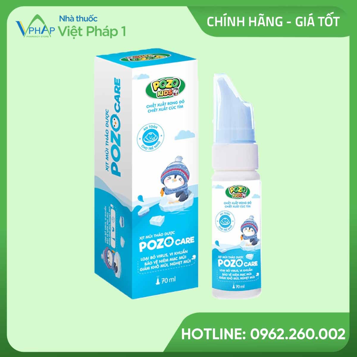 Xịt mũi thảo dược Pozo Care