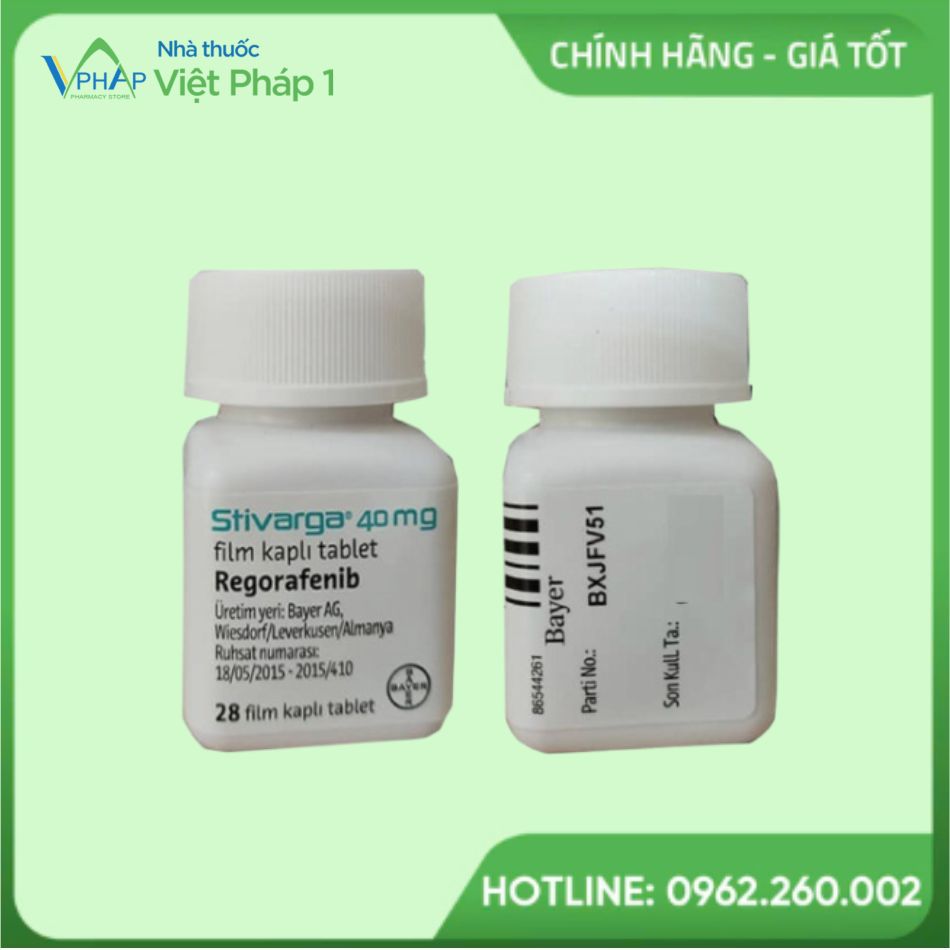 Thông tin thuốc Stivarga 40mg
