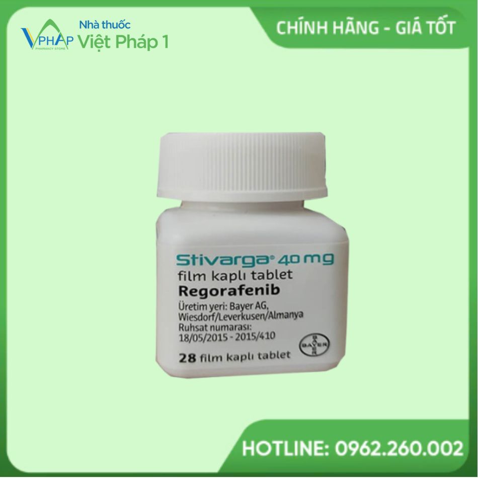 Hình ảnh hộp thuốc Stivarga 40mg