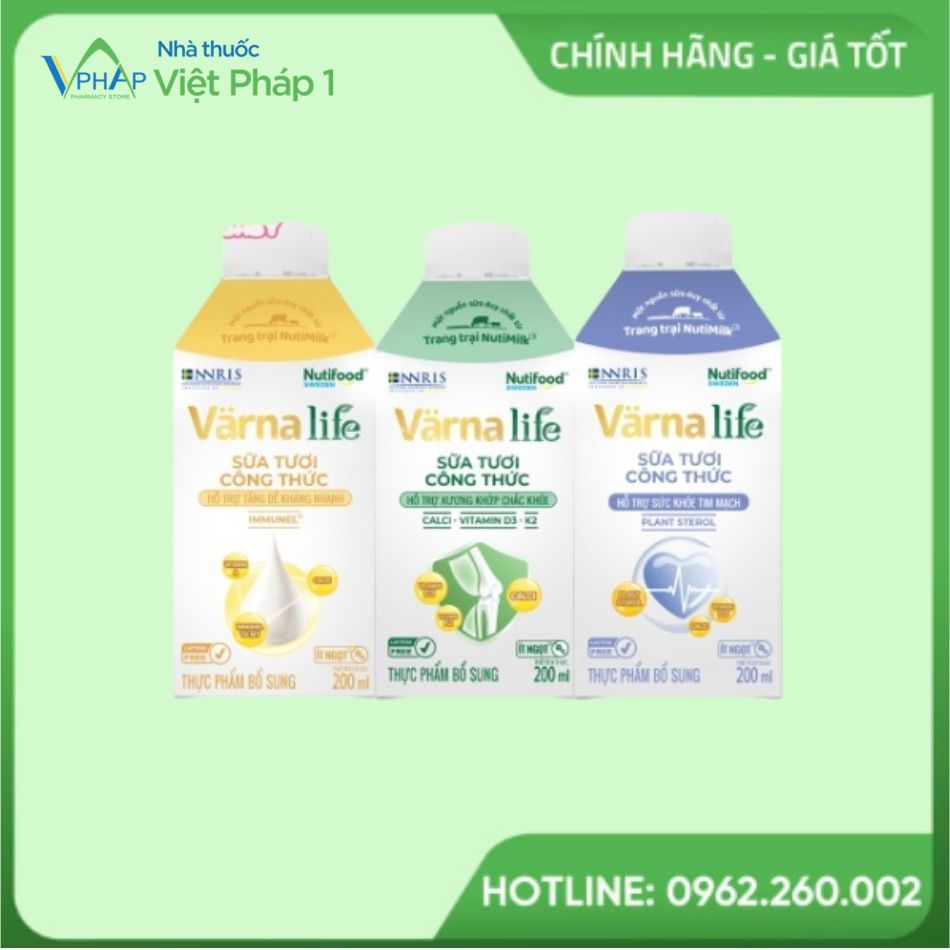 Sữa tươi công thức Varna Life