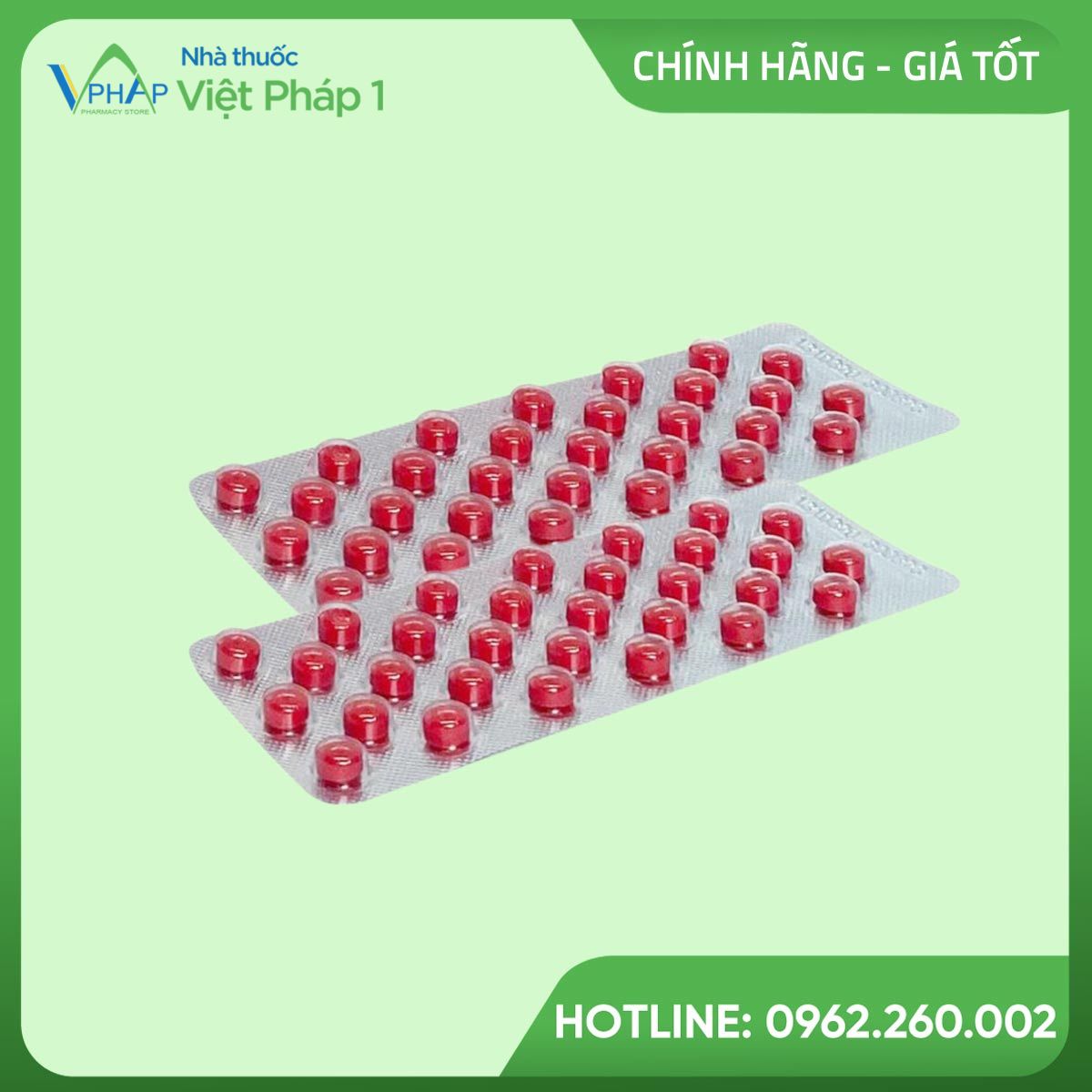 Hình ảnh vỉ thuốc kê đơn Vacolaren 20mg