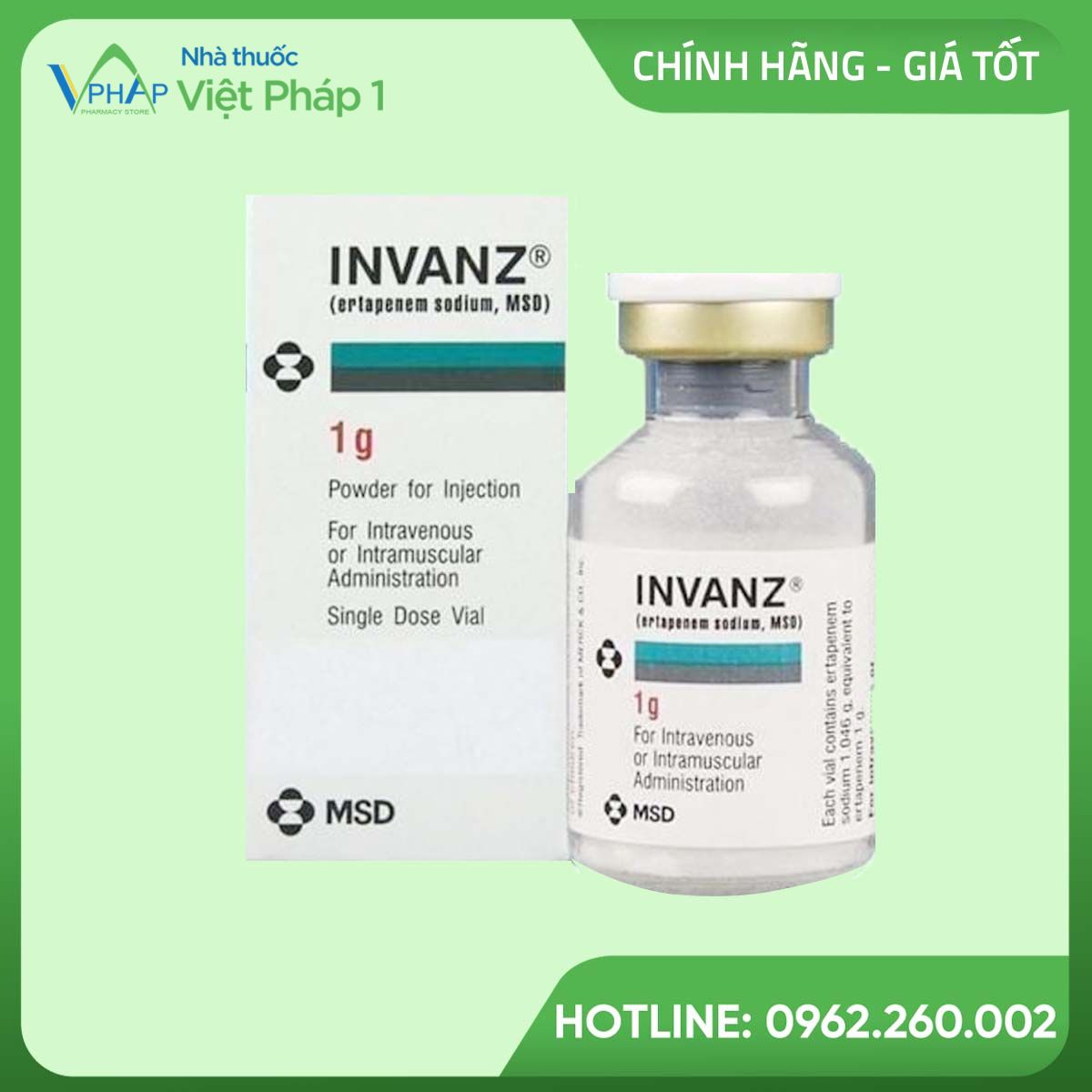 Thuốc Invanz 1g