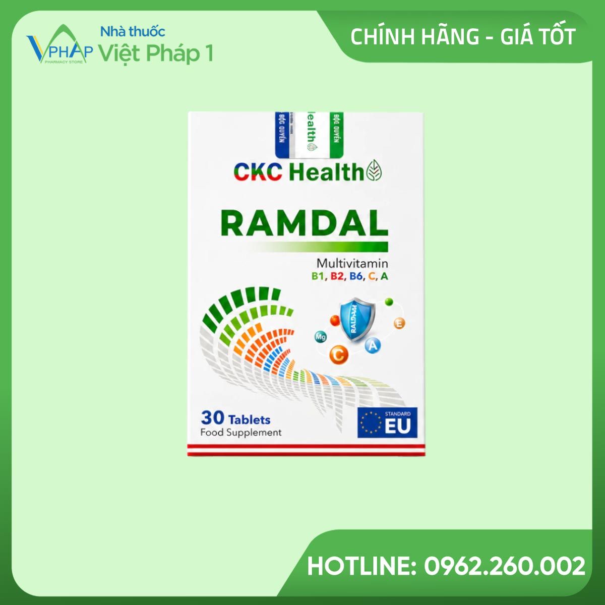 Hình ảnh hộp Ramdal Multivitamin CKC Health